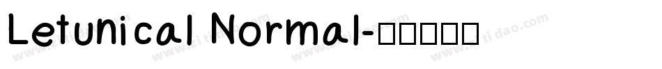 Letunical Normal字体转换